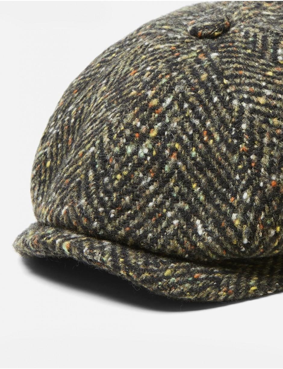 stetson herringbone hatteras newsboy cap