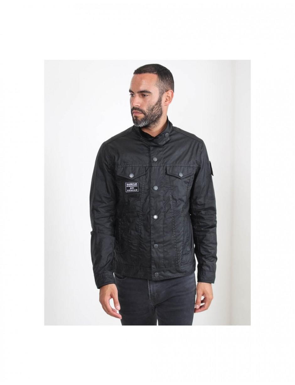 Barbour X. Denham South Wax Jacket in Black for Men | Lyst UK