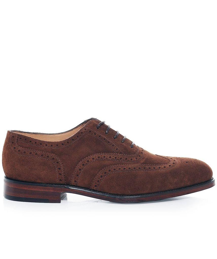 Loake Polo Suede Buckingham Brogues in Brown for Men - Lyst
