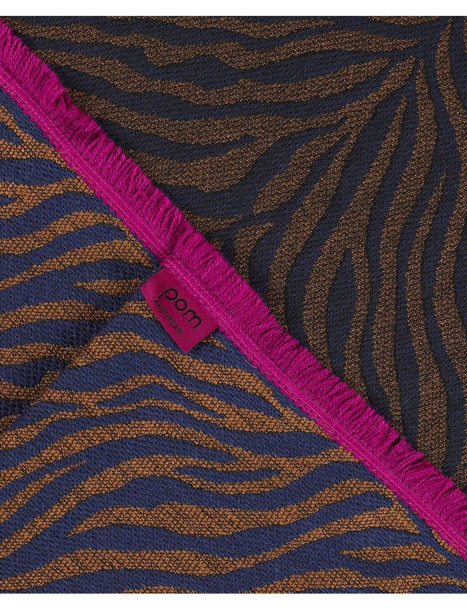 POM Amsterdam Synthetic Glittering Zebra Scarf - Lyst