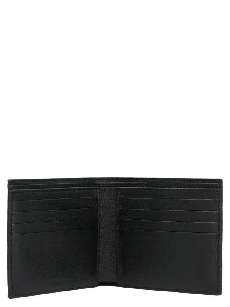 Balenciaga Lether Bifold Wallet in Black for Men | Lyst