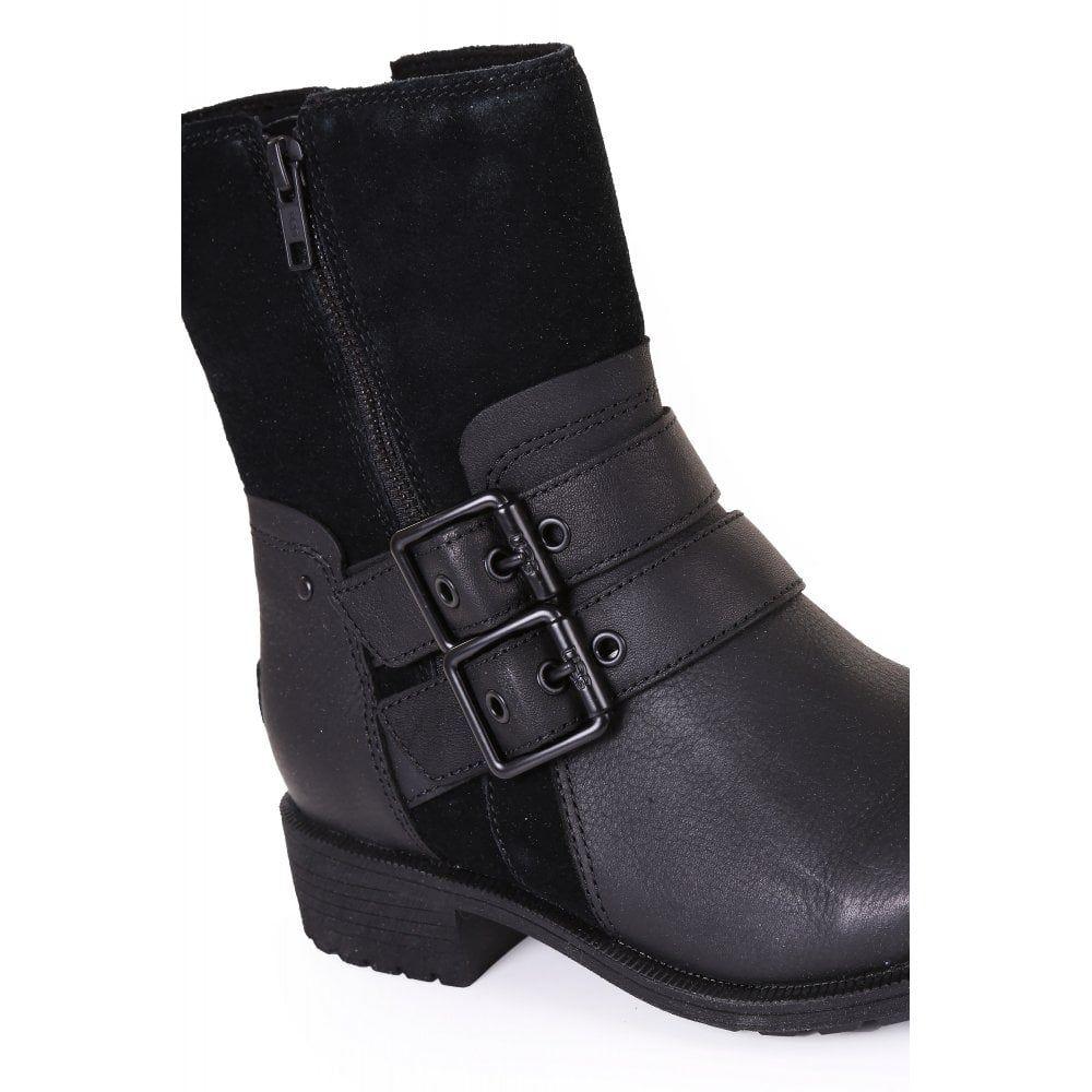 UGG Wilde Suede & Leather Combat Boots in Black Leather (Black) - Save 80%  - Lyst