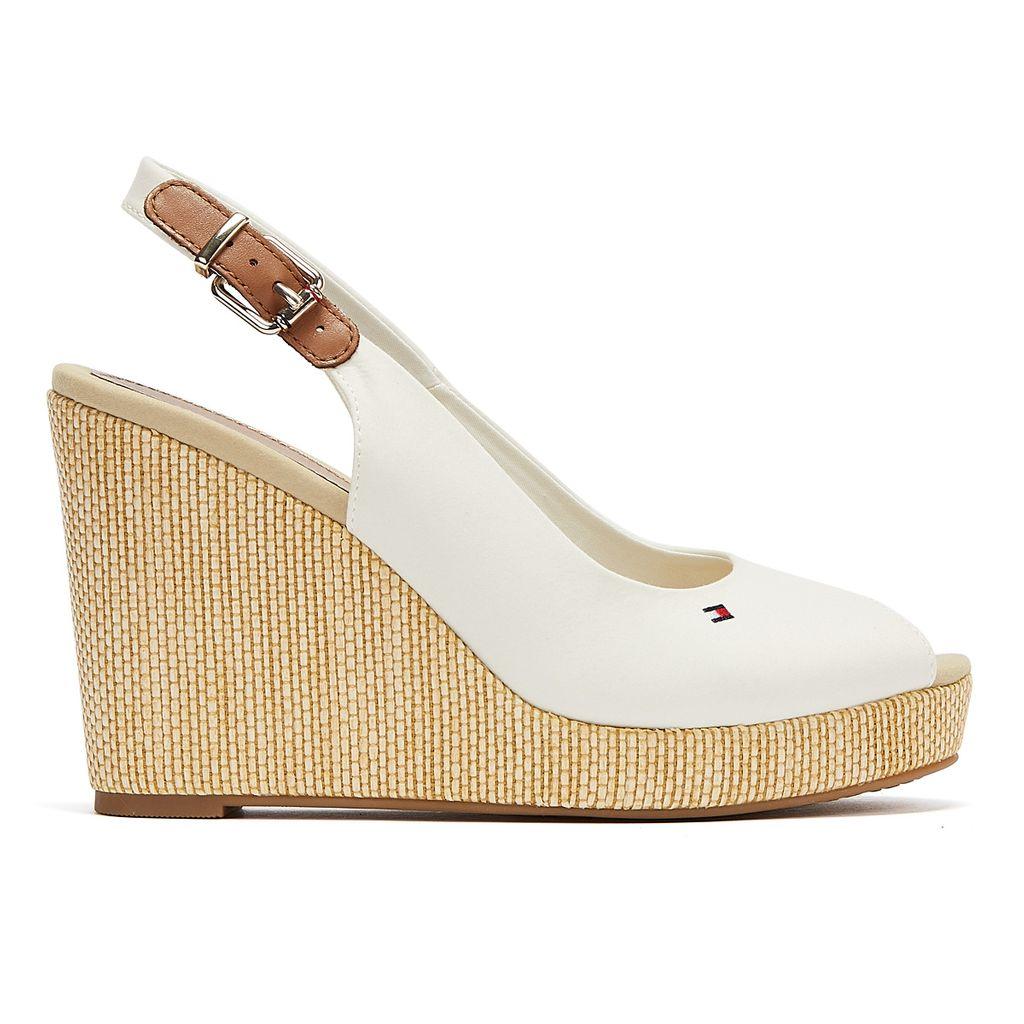 tommy hilfiger iconic elena sling back wedge