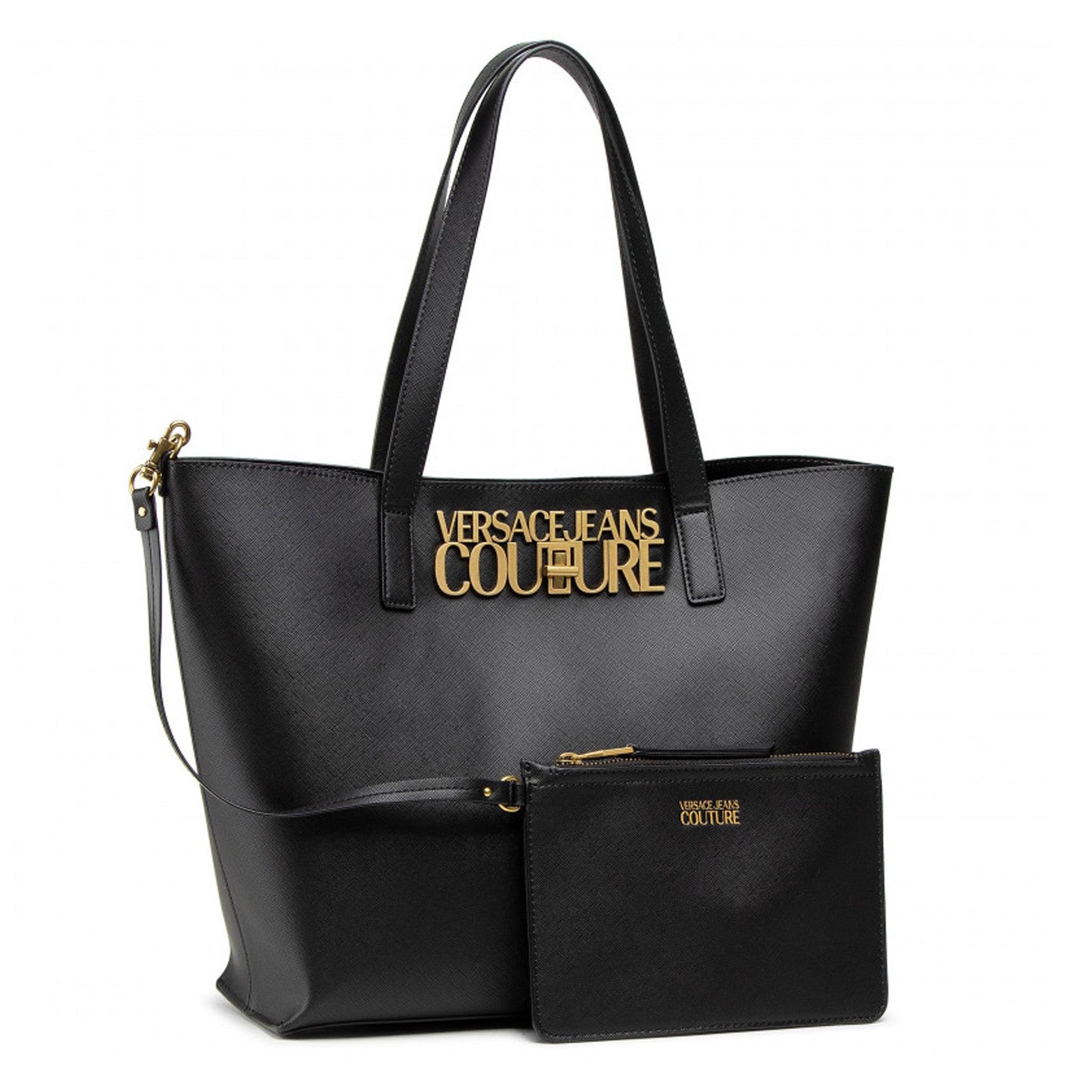 Versace Jeans Couture Shopping Bag Logo Lock in Black | Lyst