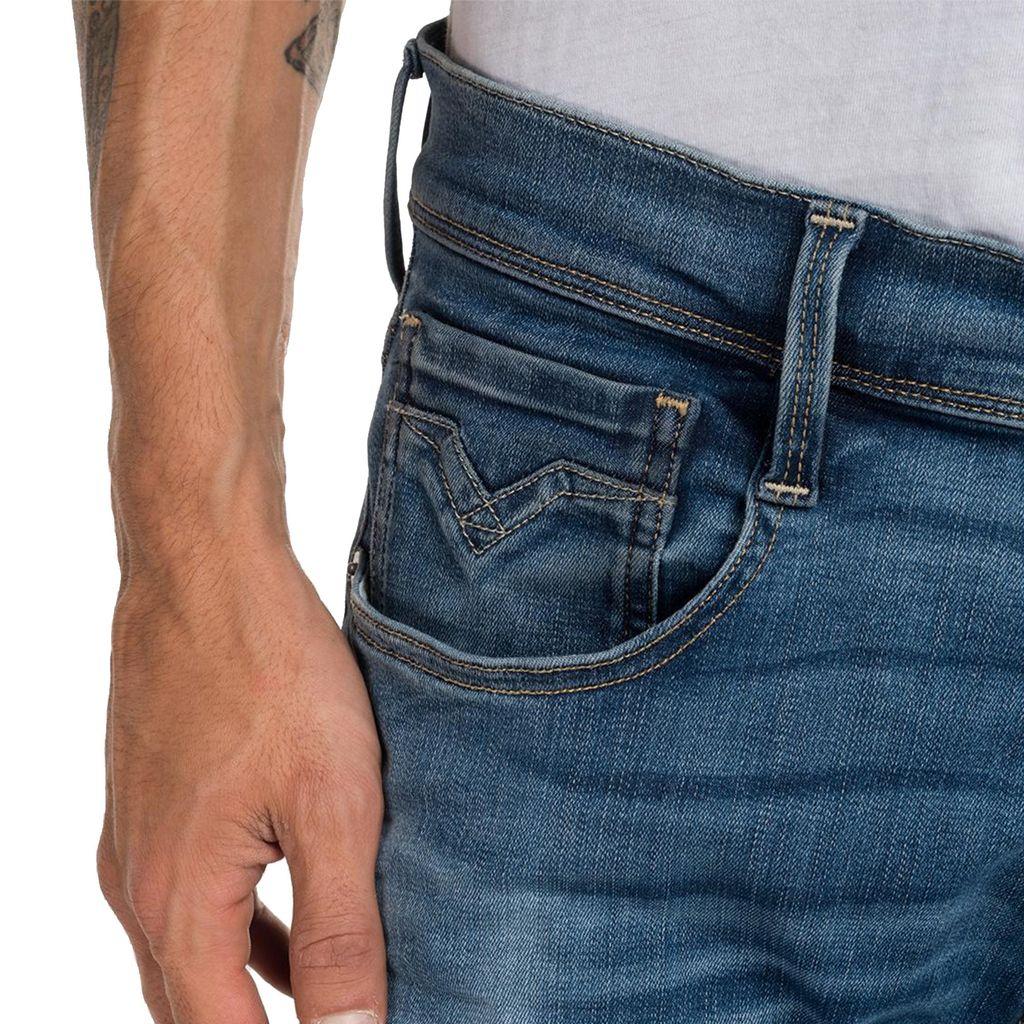 Replay Denim Hyperflex Anbass Bio Edition Slim Fit Jeans - Rich Mid in Blue  for Men | Lyst Australia