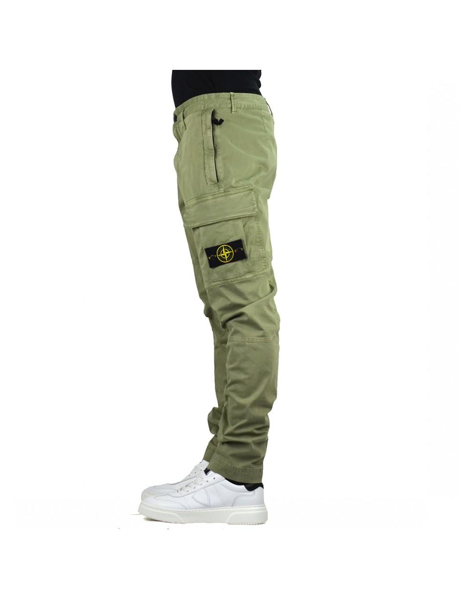 Stone Island Trousers In Green for Men - Lyst