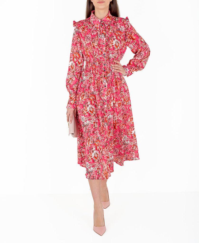 Pinko O Abito Chemisier Floreale 'rosarno' 1g17le Y814 in Pink | Lyst