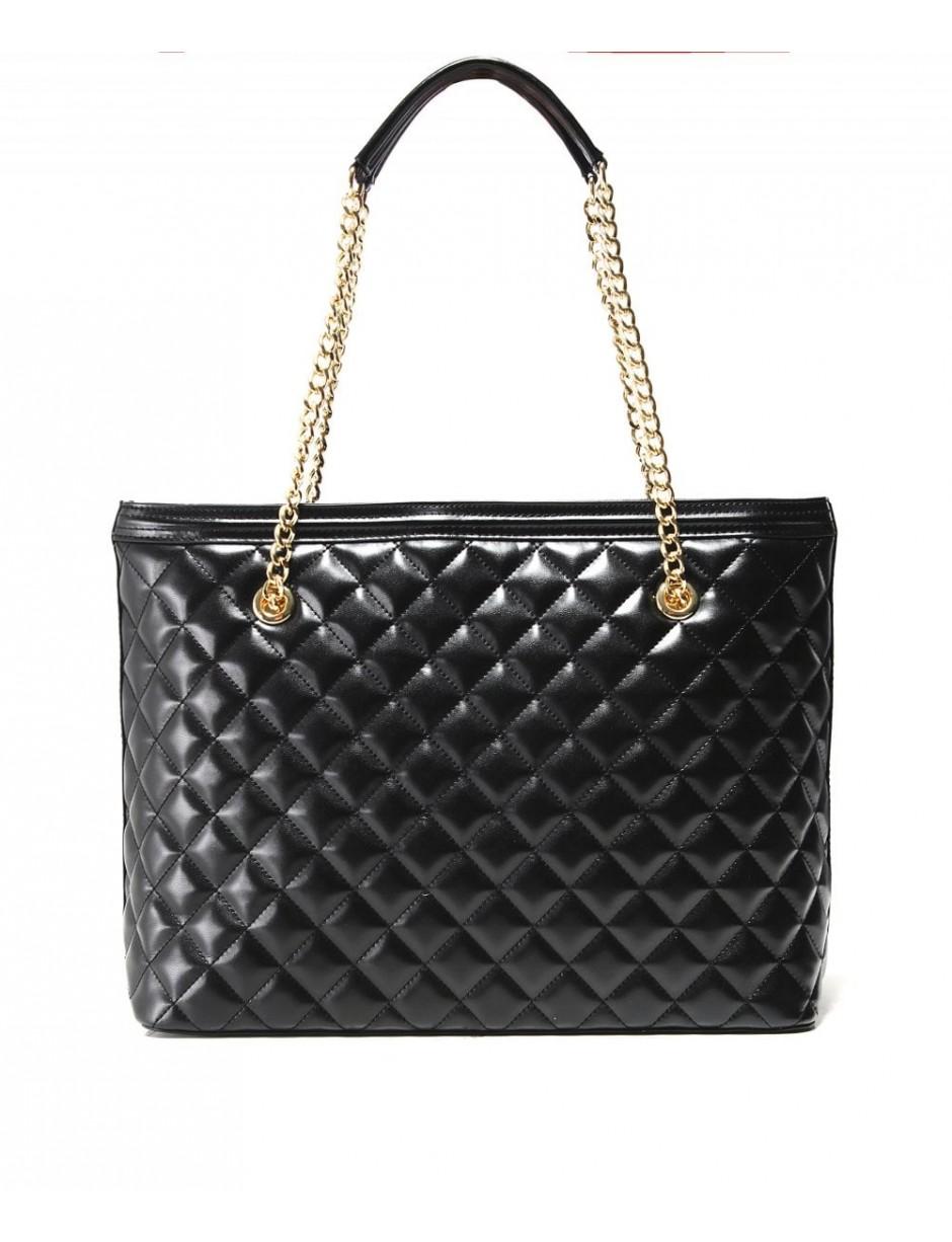 love moschino quilted soft nero