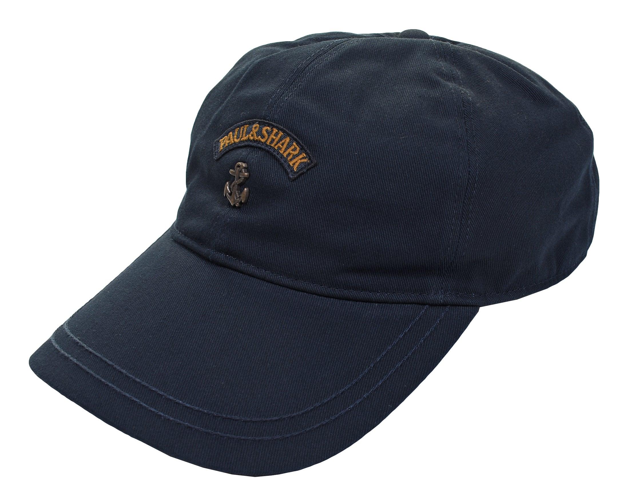 Paul \u0026 Shark Cotton Anchor Cap Navy in 