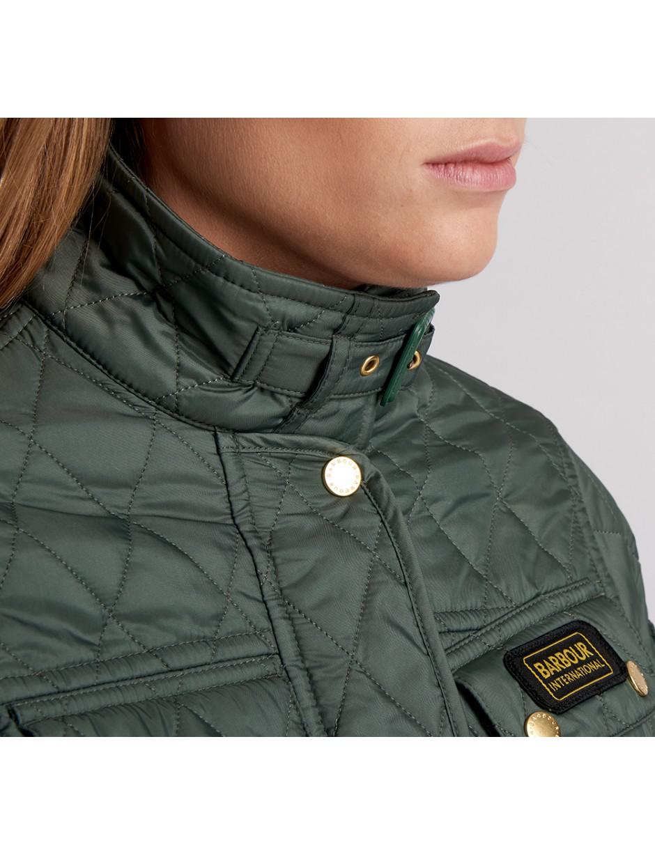 barbour green quilted jacket womens