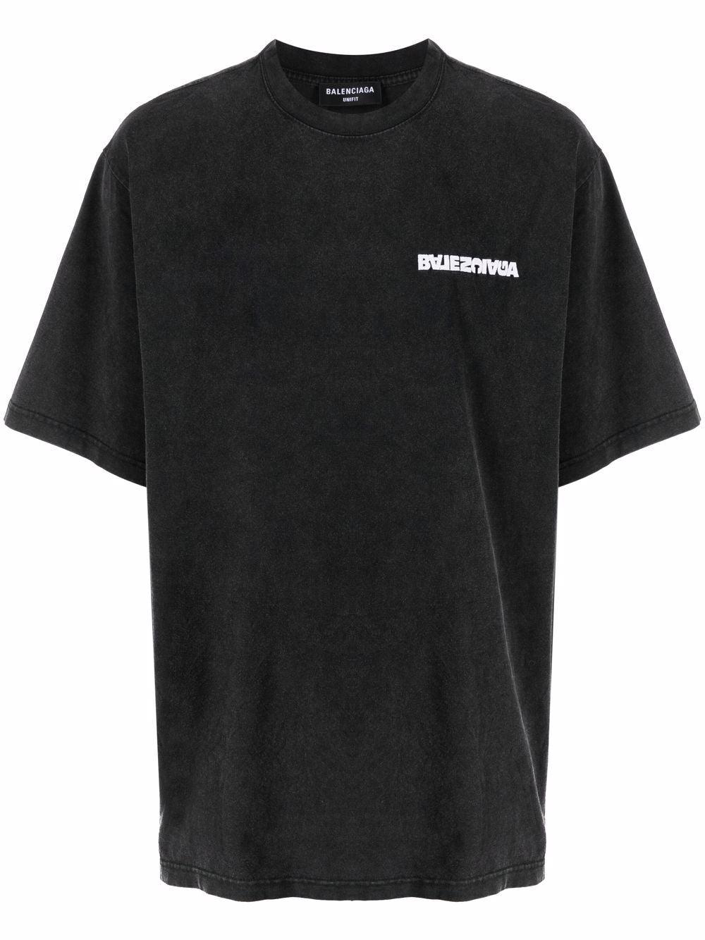 Balenciaga Cotton Turn Logo T-shirt in Nero (Black) for Men - Save 35% |  Lyst