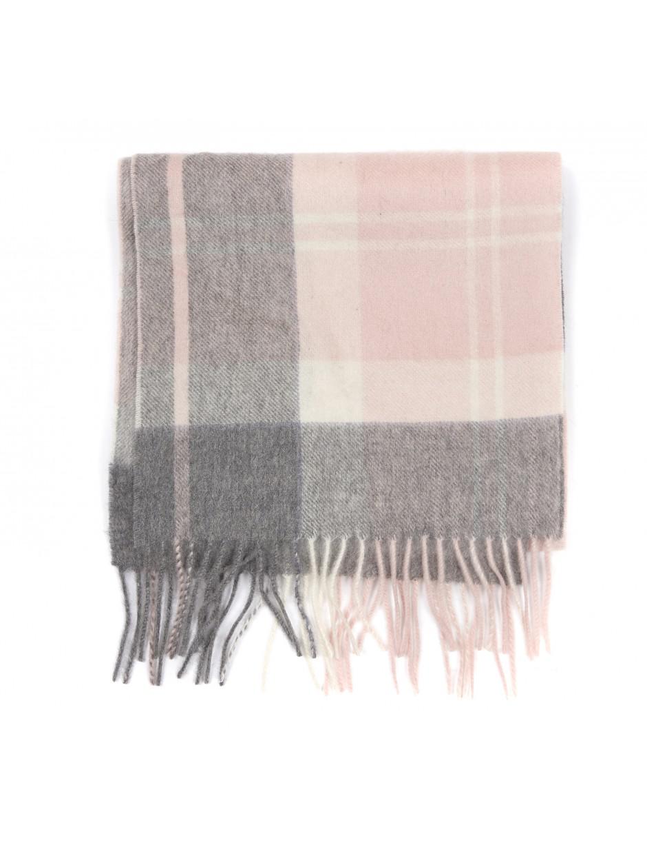 barbour pink tartan scarf
