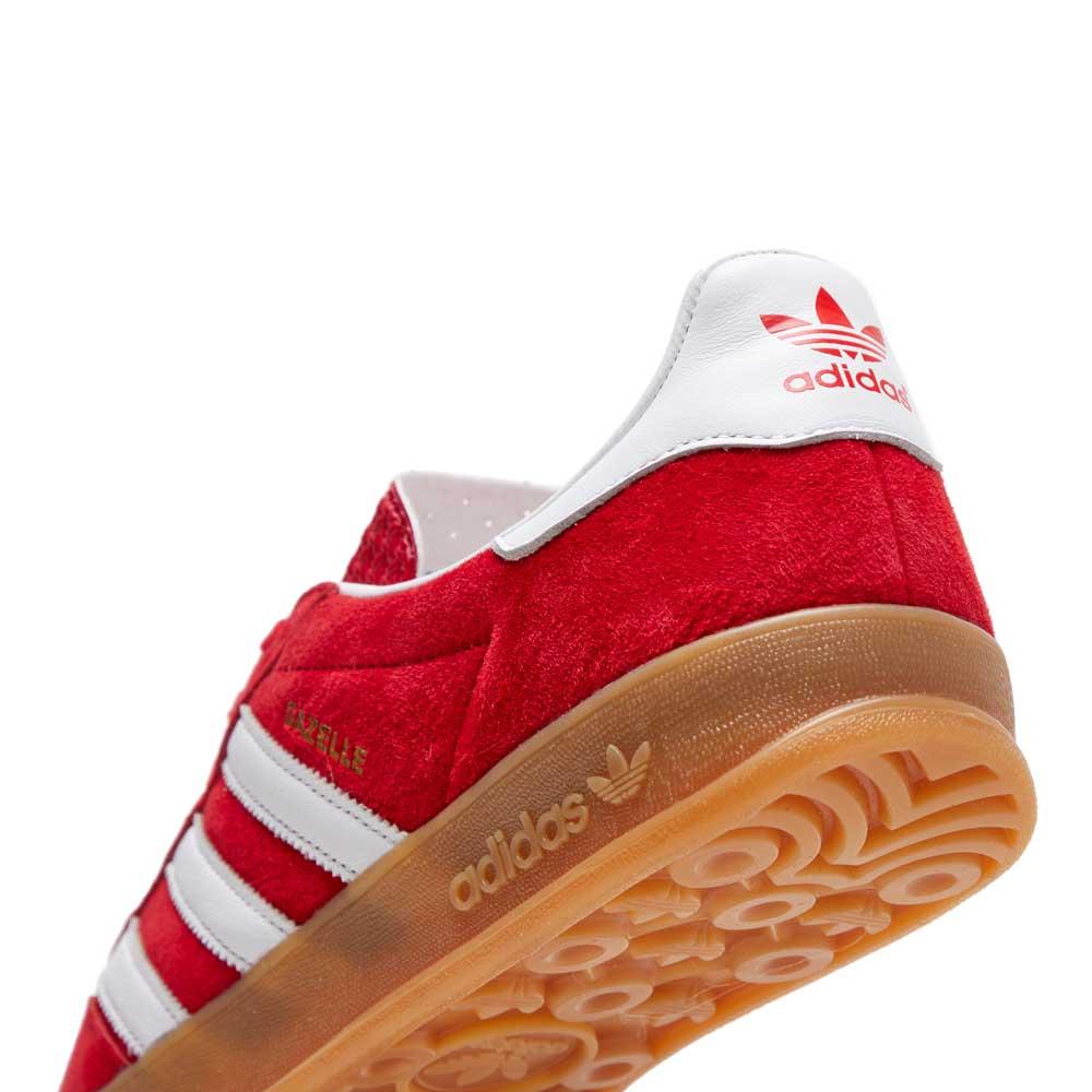 adidas Leather Gazelle Indoor Trainers in Red for Men | Lyst