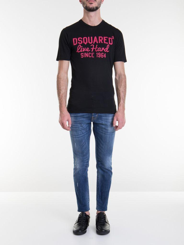 Dsquared live hard t shirt Outlet