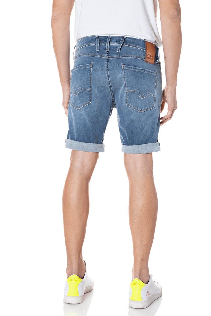 Replay Hyperflex New Anbass Shorts in Blue for Men | Lyst