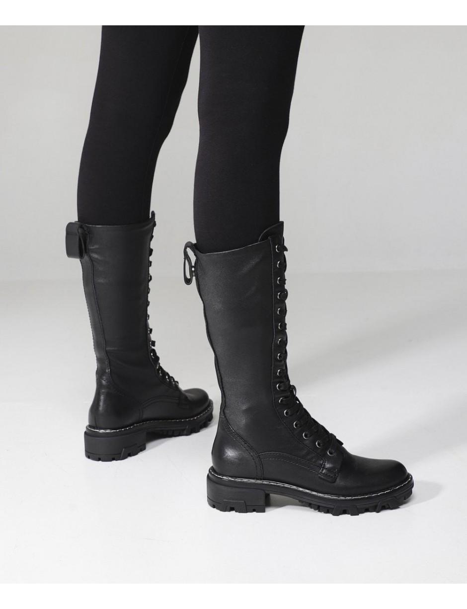 Rag & Bone Rag And Bone Shiloh Tall Leather Combat Boots Colour: Black -  Lyst