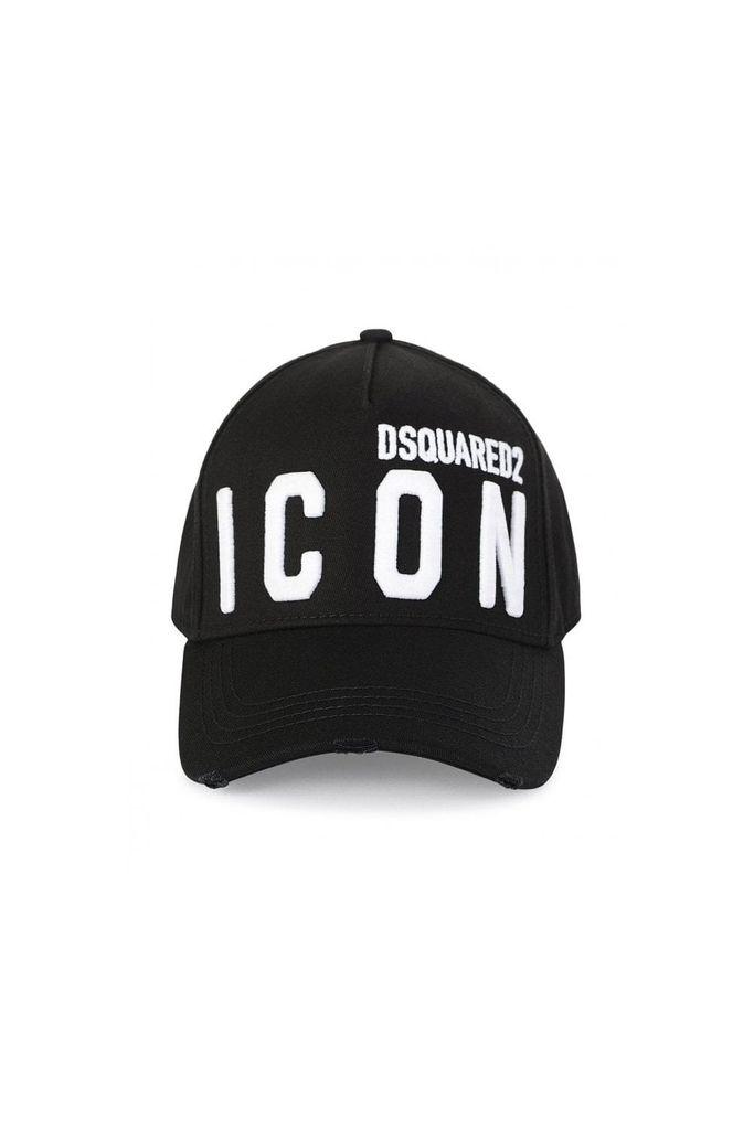 black dsquared icon cap