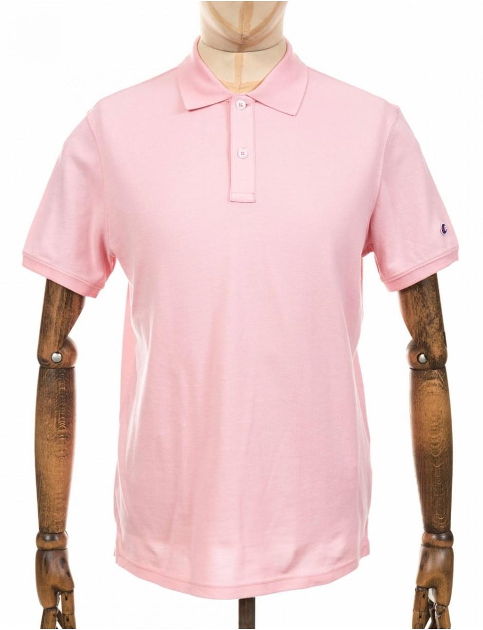 Champion Reverse Weave Polo Shirt in Pink for Men - Lyst