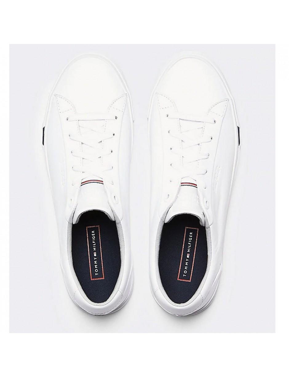 tommy hilfiger essential metallic signature tape trainers