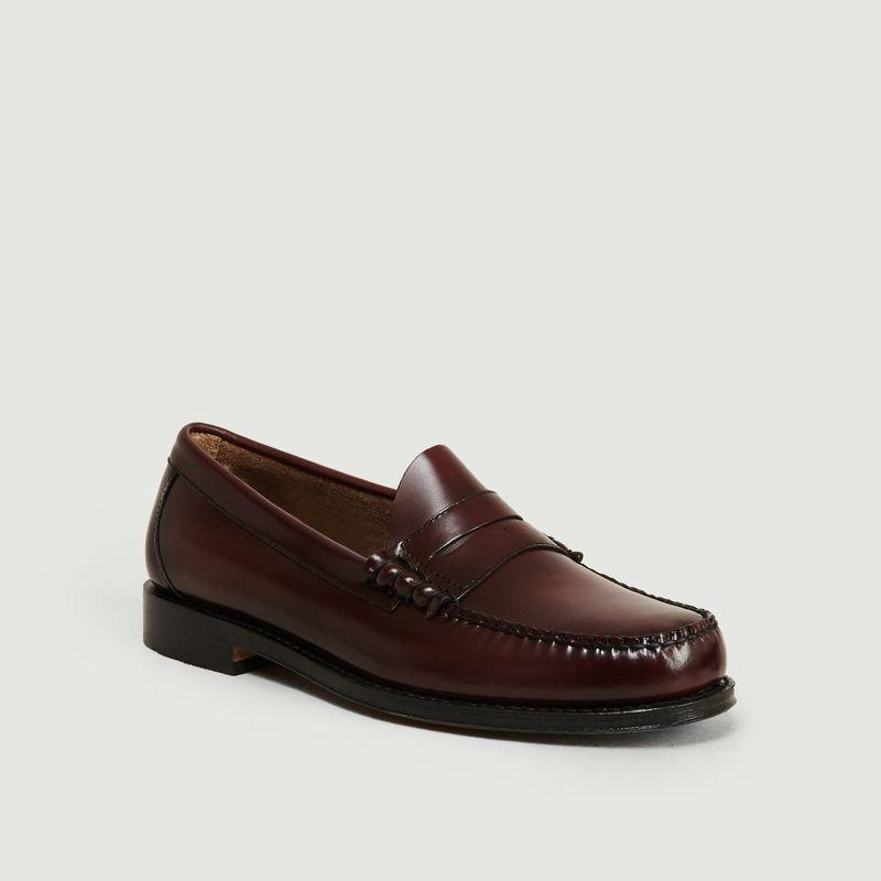 G.H. Bass & Co. Weejuns Larson Moc Penny Loafers Wine Leather G.h.bass in  Black for Men | Lyst