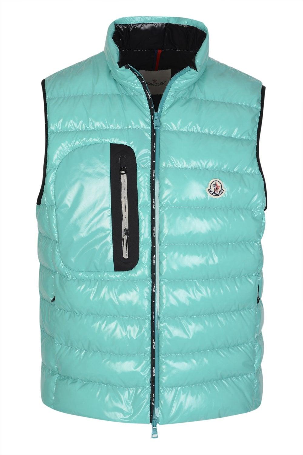 Moncler Usedom Gilet in Green for Men | Lyst