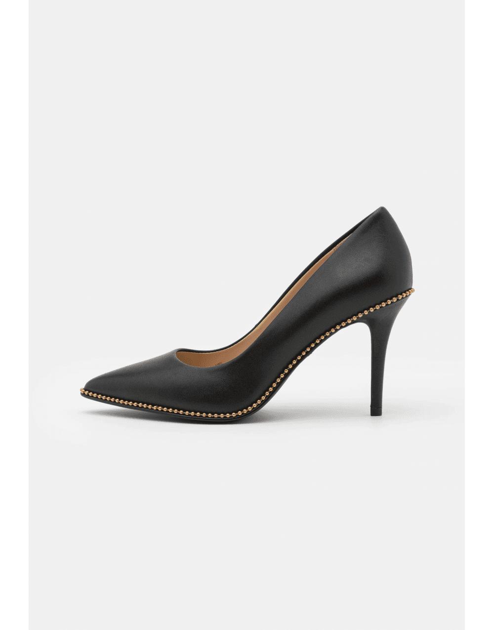 COACH Waverly Leather Heels in Natural Lyst