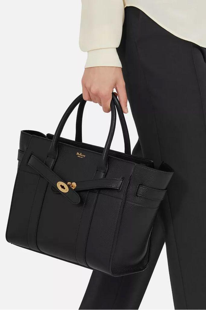 Mulberry Small Zipped Bayswater Black Small Classic Grain - Save 50% | Lyst  Australia