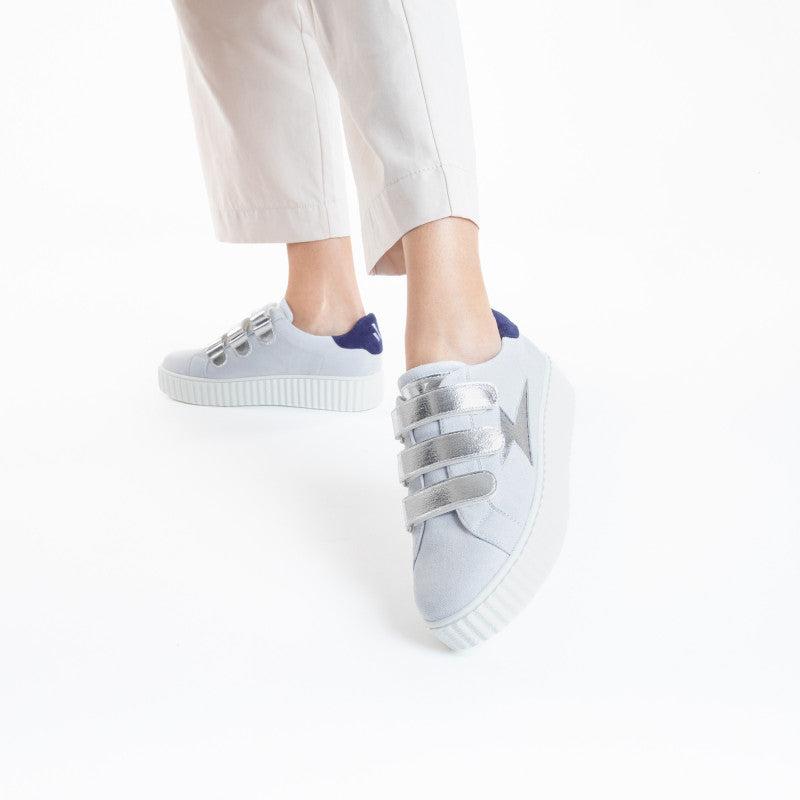 designer velcro trainers