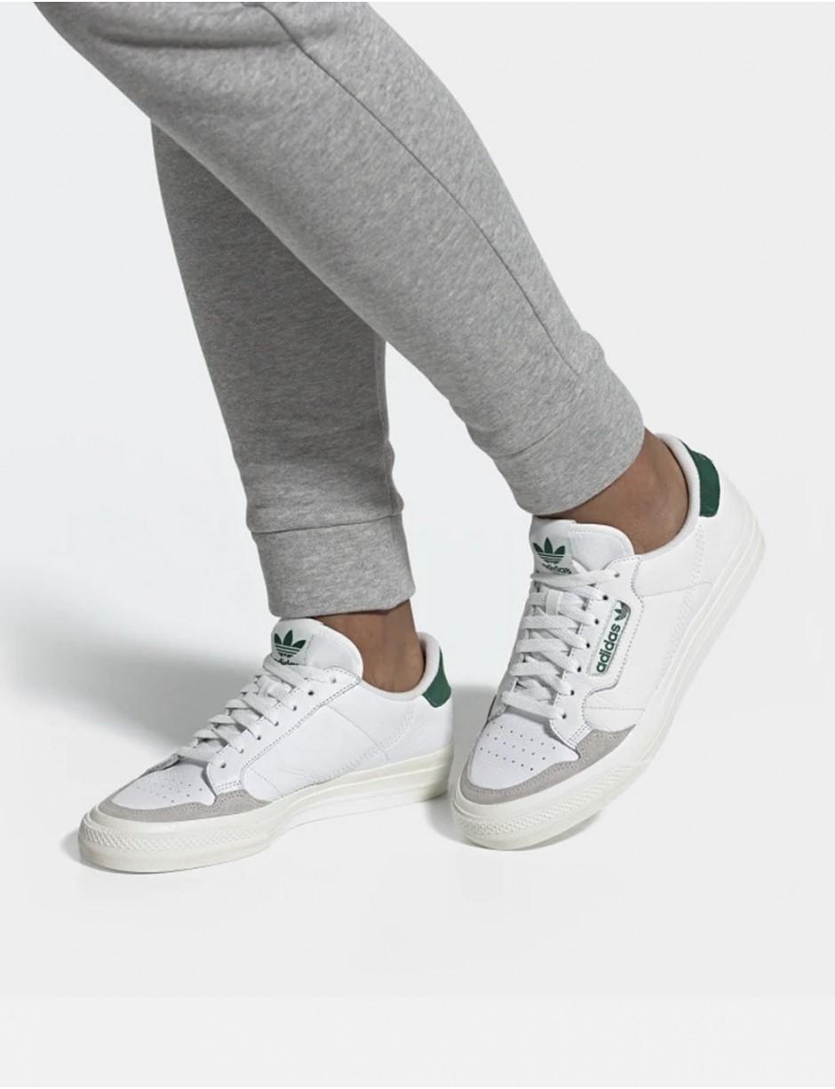 adidas Originals Leather Adidas Continental Vulc Shoes (ef3534) - Cloud  White/collegiate Green for Men | Lyst