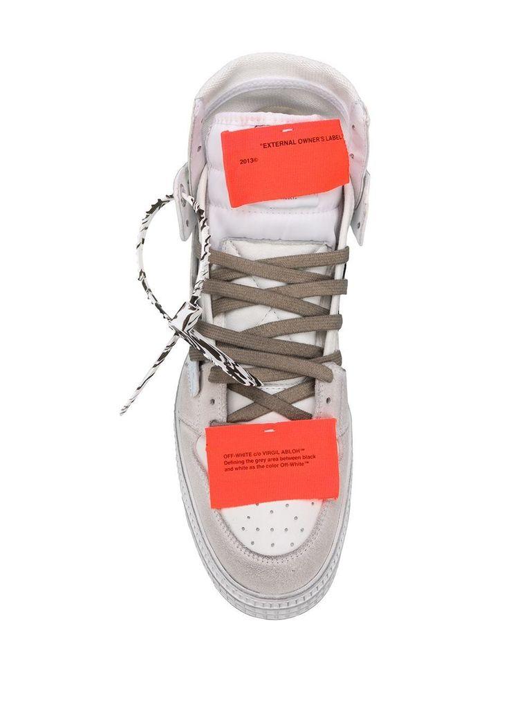 Off-White c/o Virgil Abloh Men's Omia065e20lea0020181 White Cotton Hi Top  Sneakers for Men - Lyst