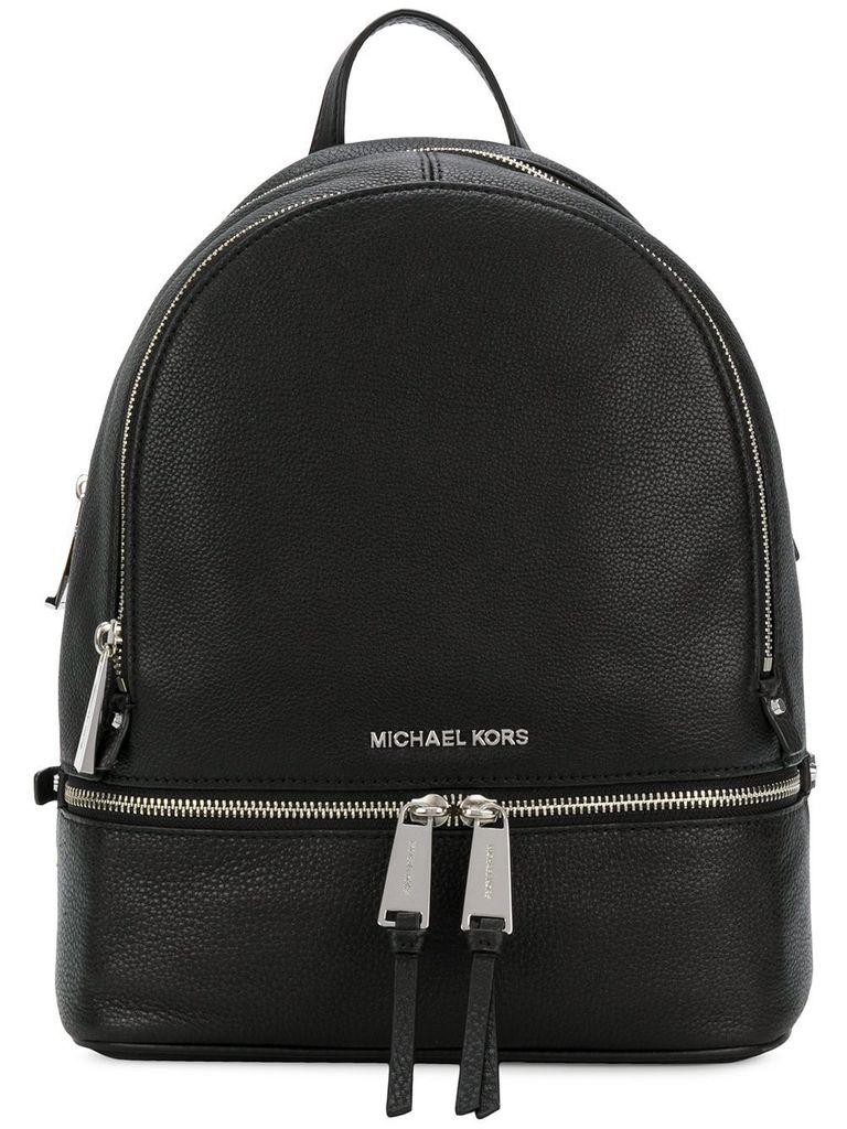 Michael Kors Leather Backpack in Black 
