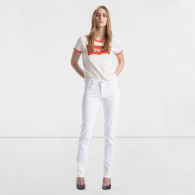 Levi's Denim 712 Slim Leg Jeans Western White 18884 0078 | Lyst Australia