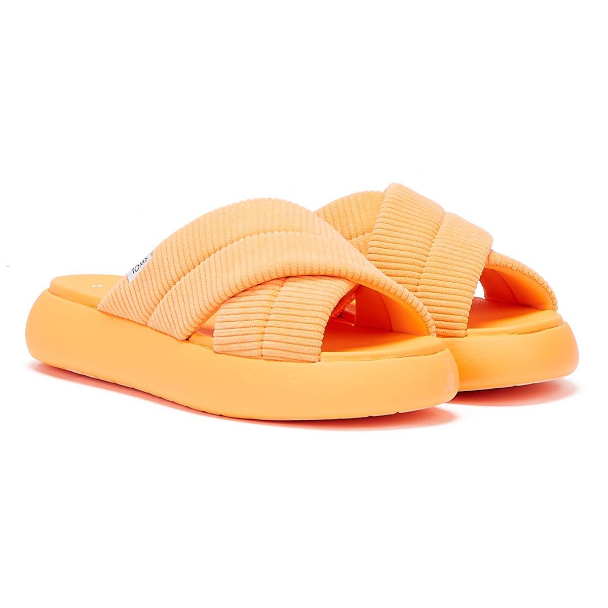Atterley Women Shoes Flip Flops Orange Bicolalf Flip Flops 