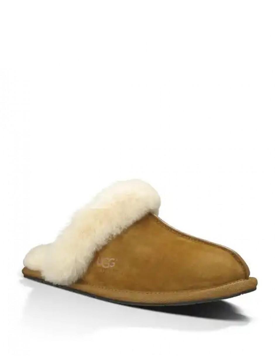 ugg scuffette ii womens chestnut brown sheepskin slippers