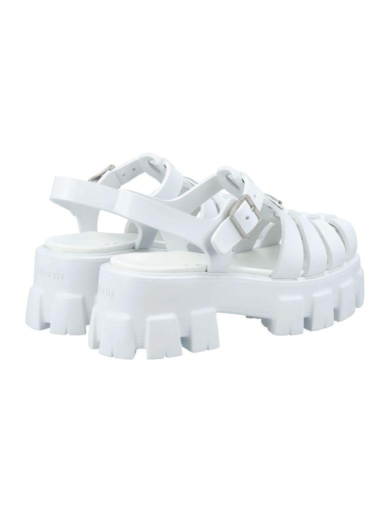 Prada Foam Rubber Sandals in White | Lyst