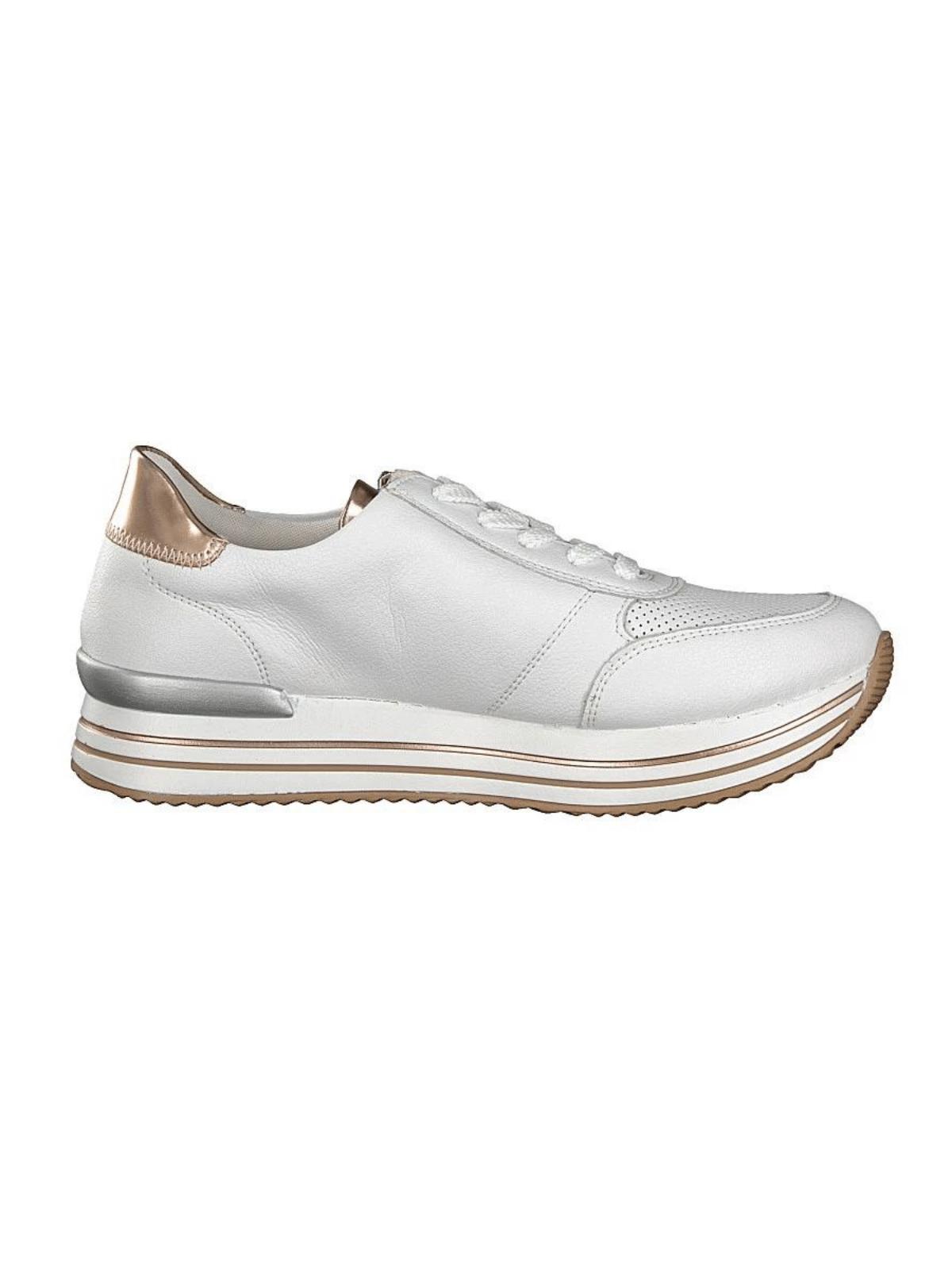 Rieker Leather Sneaker | Rose Gold in 