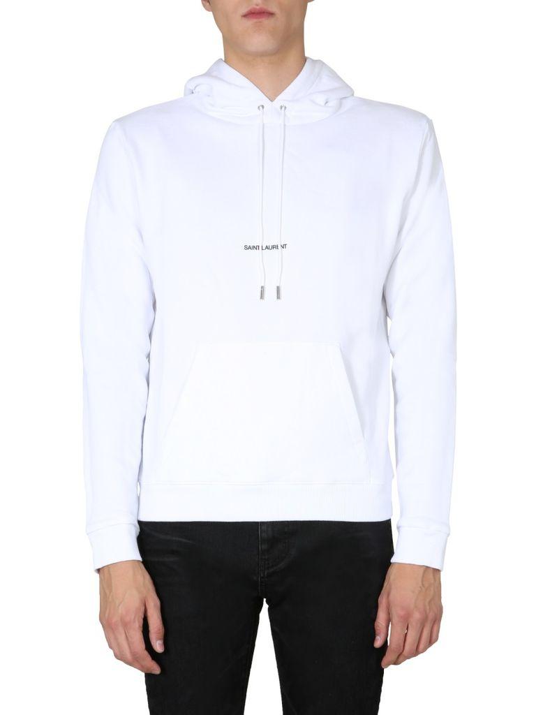 white saint laurent hoodie