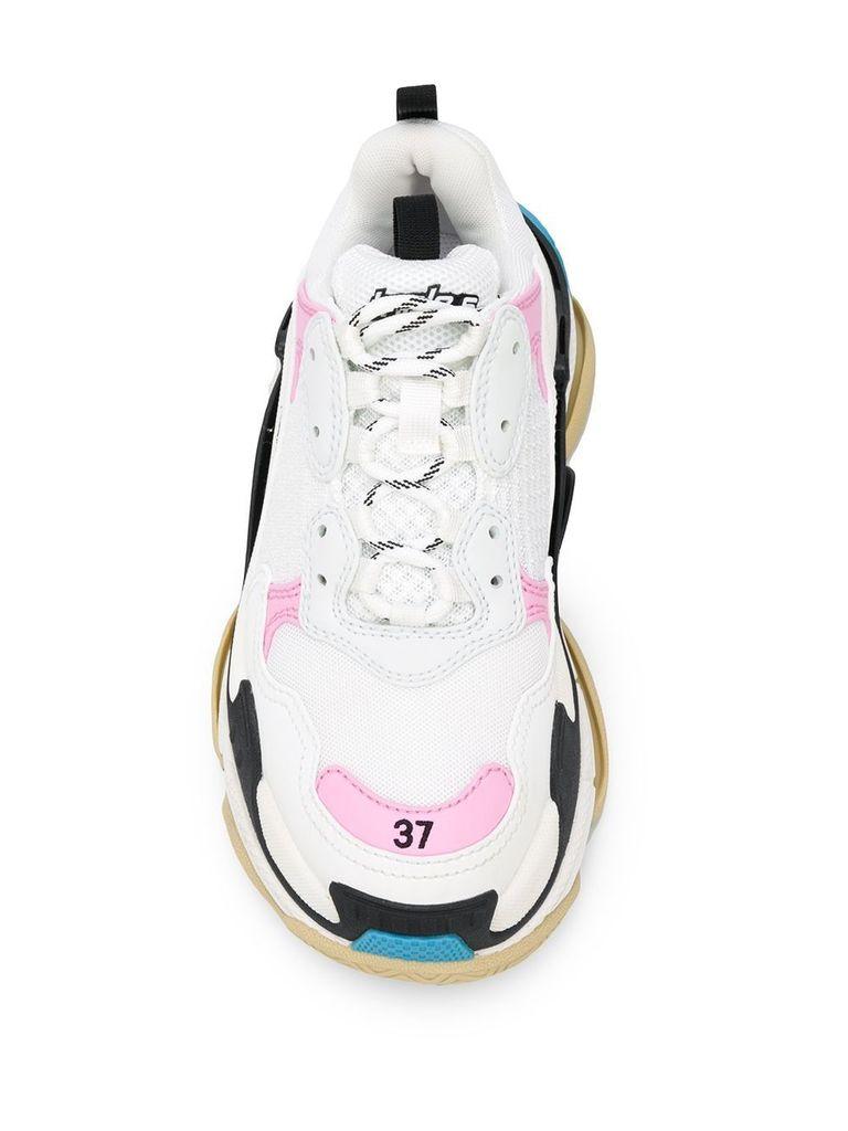 Balenciaga Triple S Sneakers in White (Pink) | Lyst