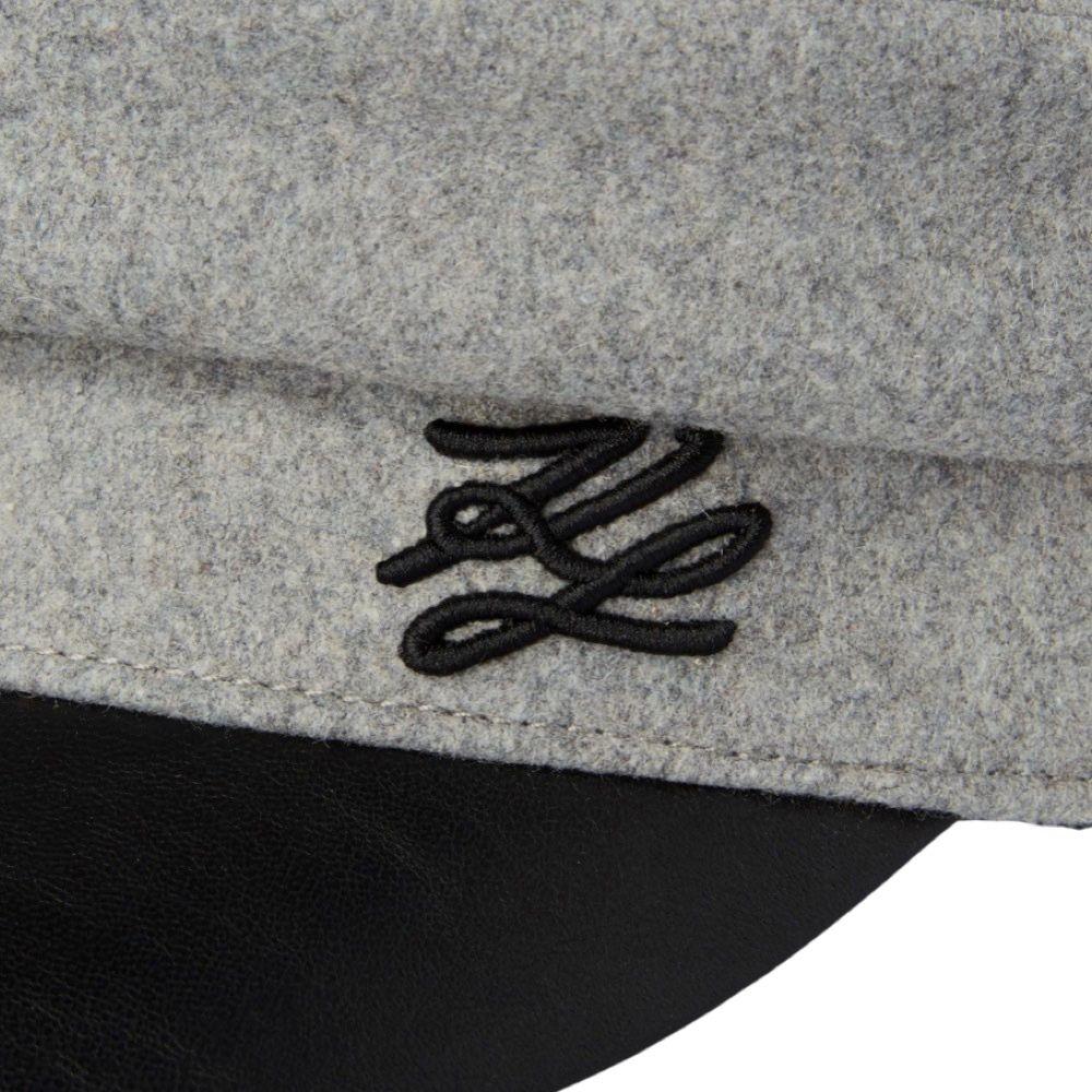 Karl Lagerfeld K/autograph Berretto Da Biker In Lana in Grey (Gray) - Lyst
