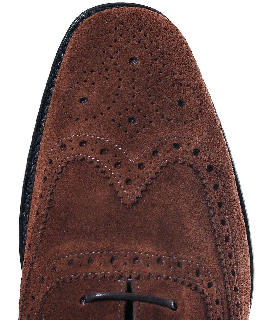 Loake Polo Suede Buckingham Brogues in Brown for Men - Lyst
