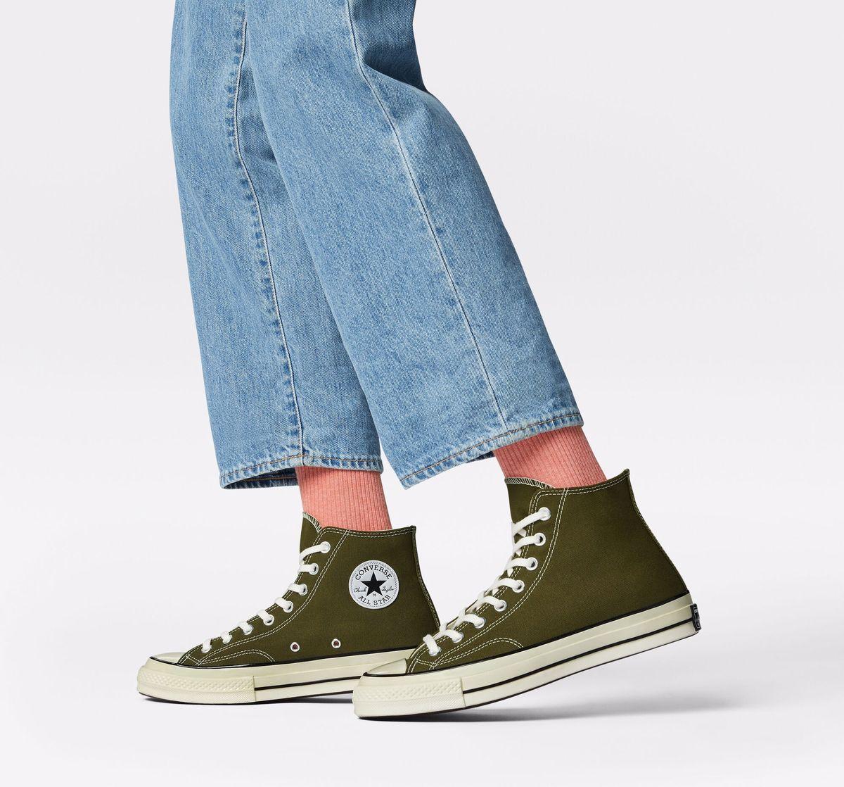 Converse Dark Moss And Heron Vintage 