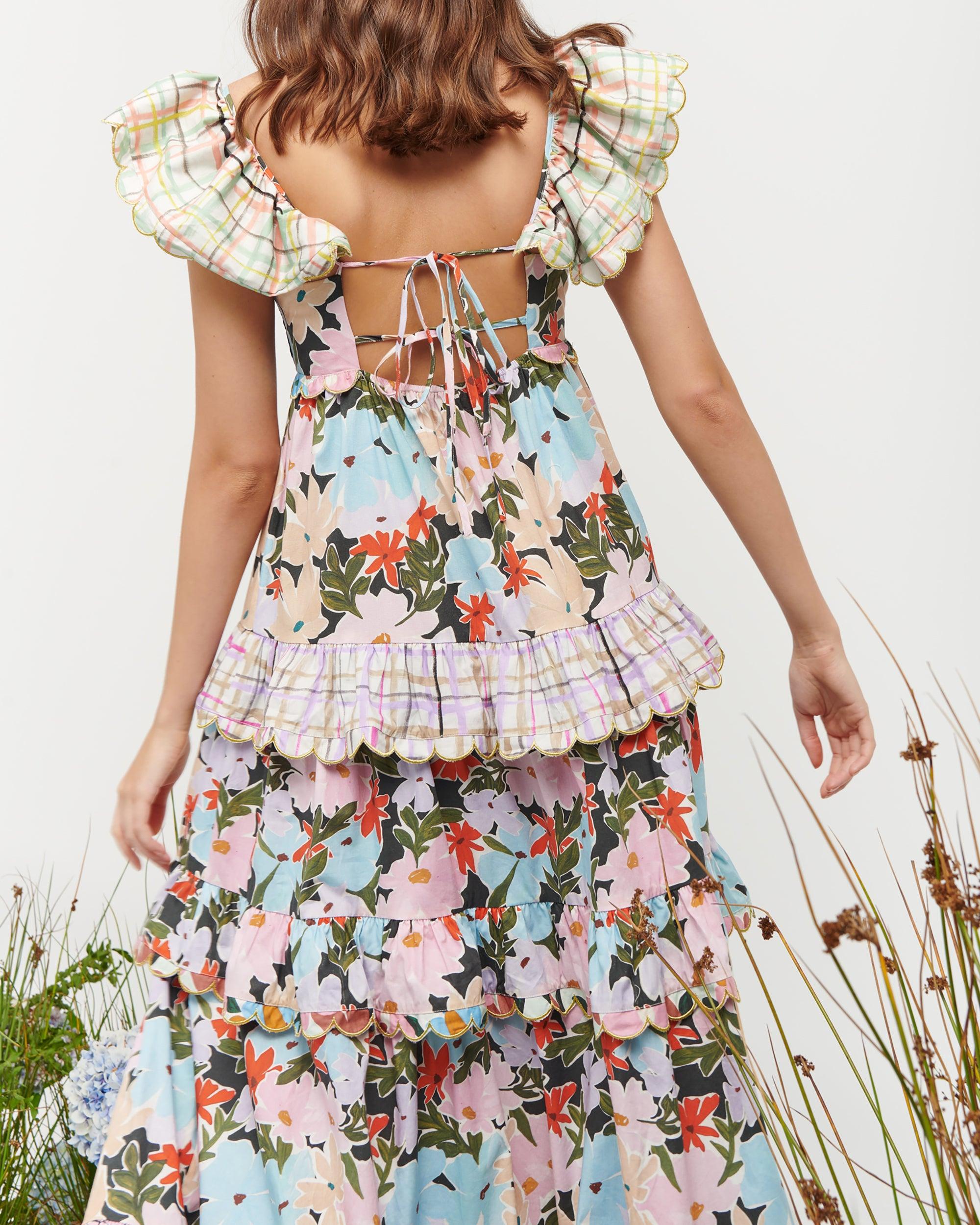 Celiab Cotton Kaira Midi Dress | Lyst