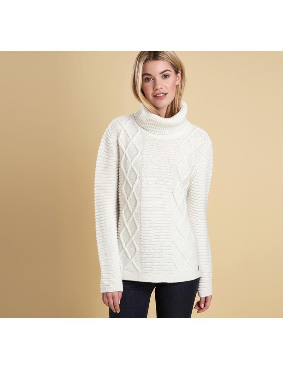barbour malvern roll collar sweater