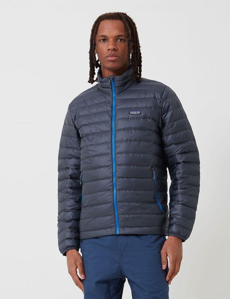 Patagonia Synthetic Down Sweater Insulated Jacket - Smolder /andes in Navy  Blue (Blue) for Men | Lyst