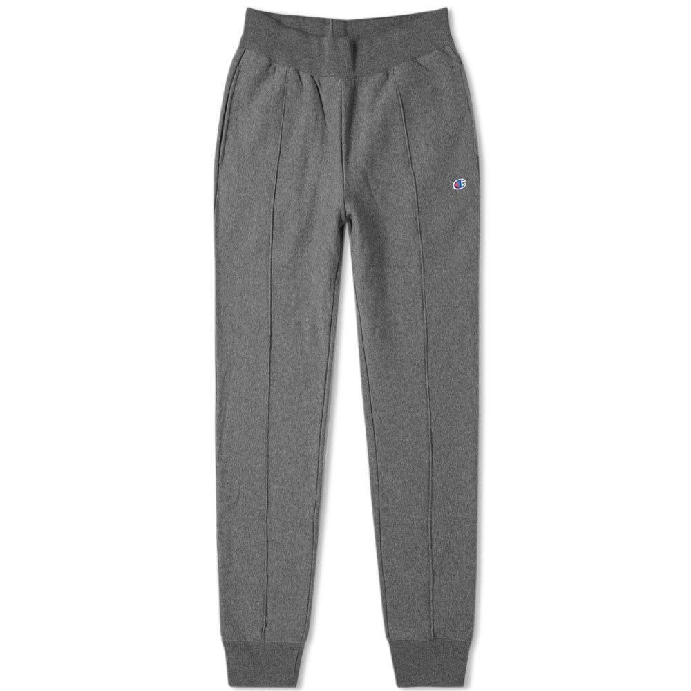Champion Cotton Reverse Weave Cuffed Dark Grey Track Pants in Gray for Men - Lyst