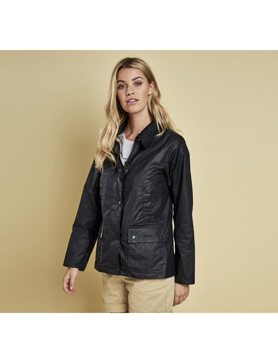 Barbour Women's Lightweight Acorn Wax Jacket in Blue | Lyst