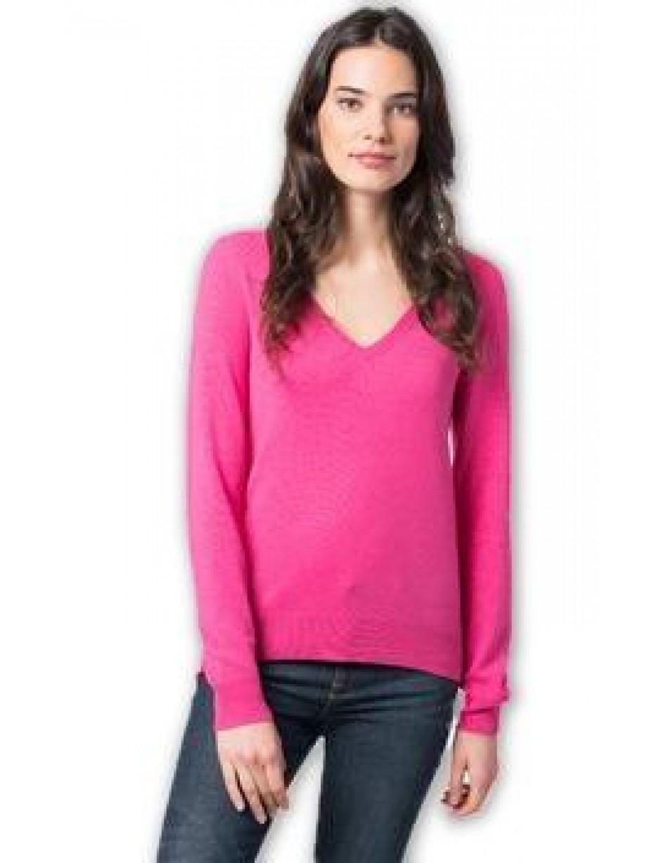 Repeat Cashmere Cashmere Magenta Sweater in Pink - Lyst