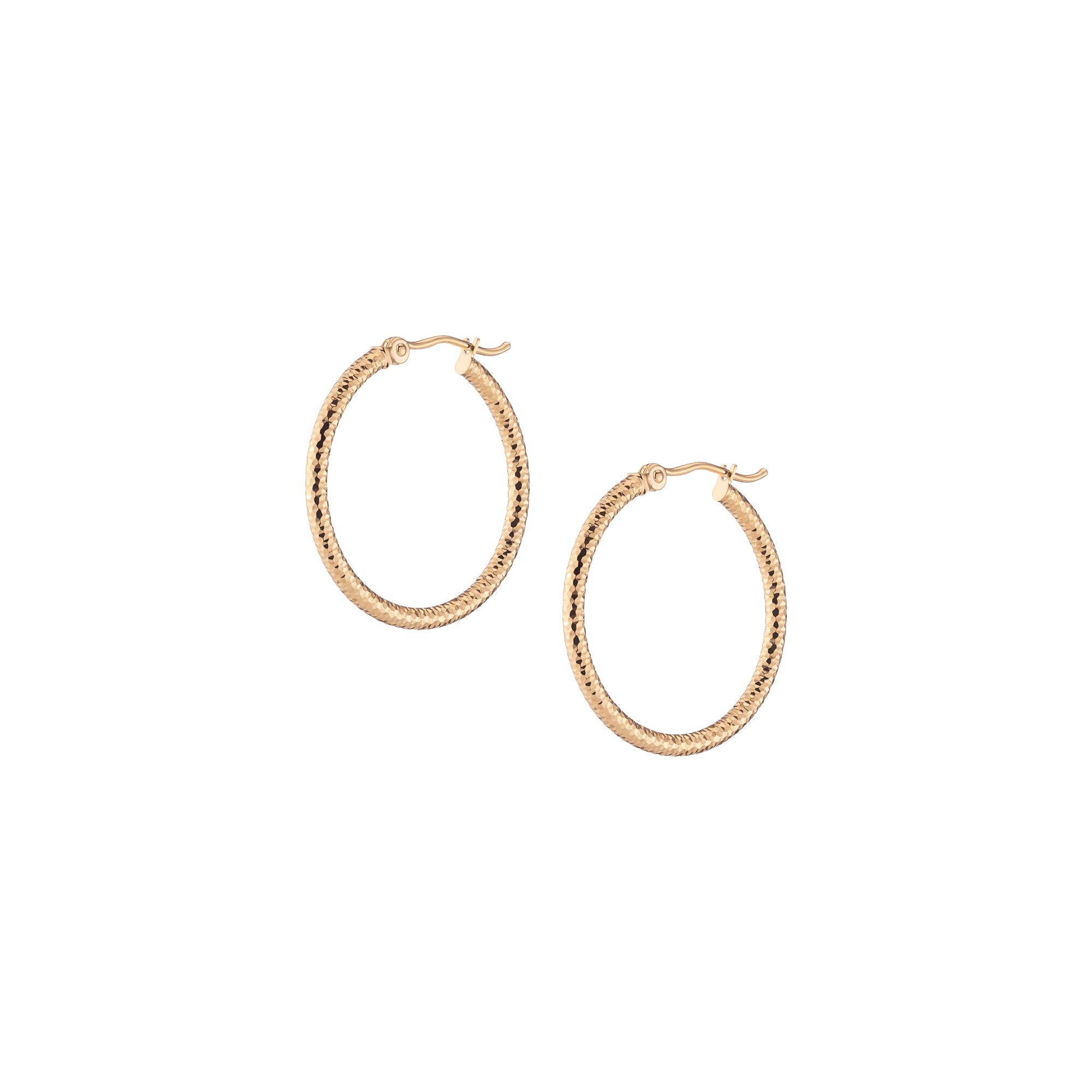 Aurate New York Small Chunky Hinged Hoop Earrings, 14K Yellow Gold