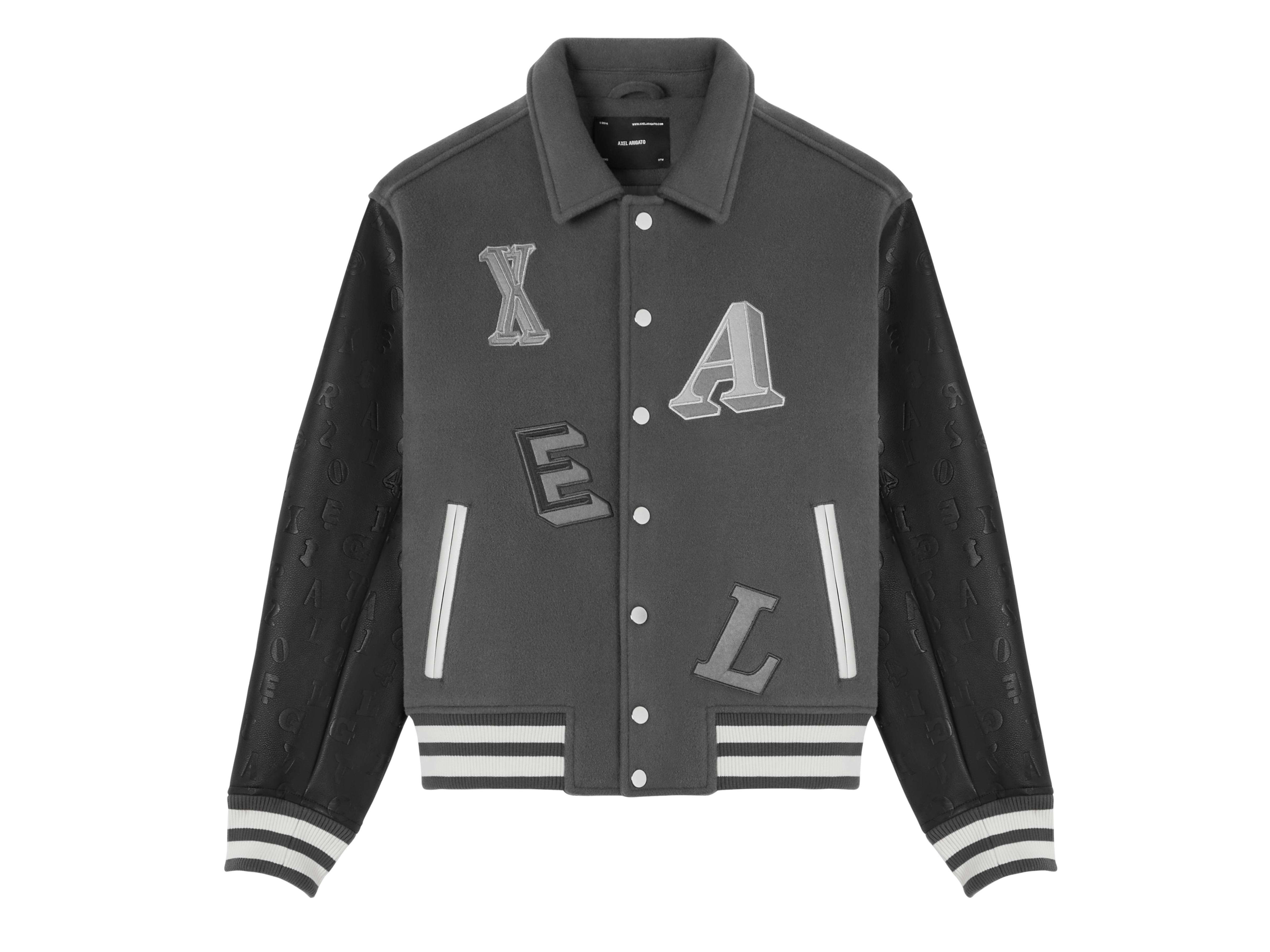 Axel Arigato Typo Varsity Jacket in Black for Men Lyst