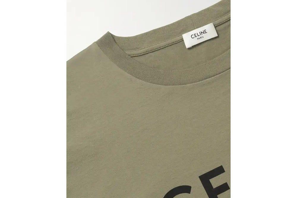 Celine Loose T-shirt In Cotton Jersey Green for Men | Lyst